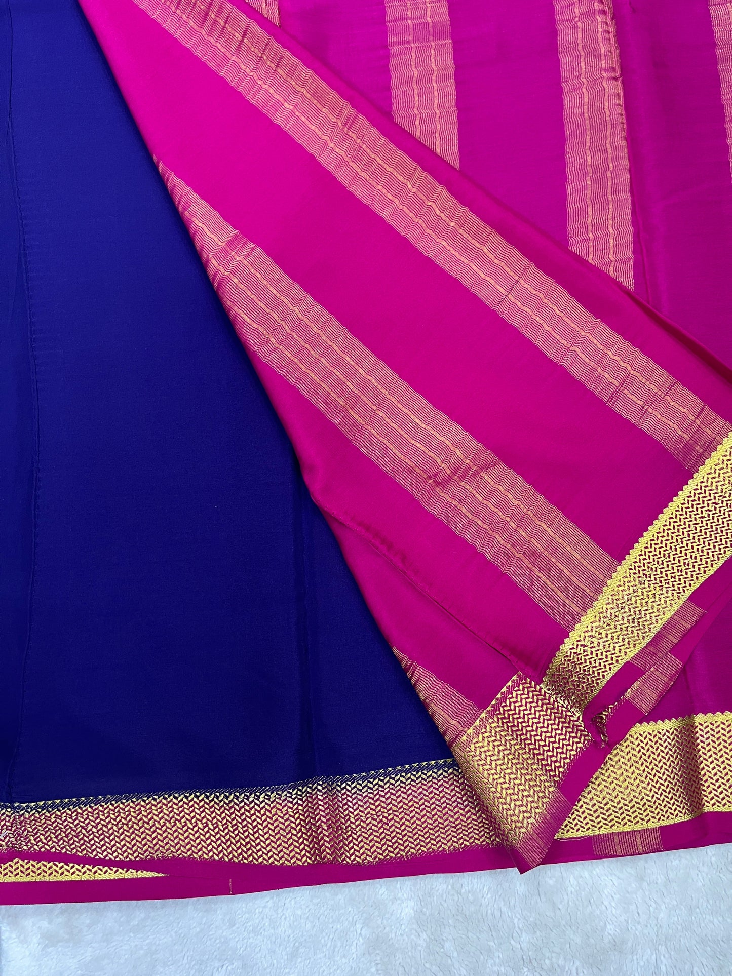 Pure Mysore silk-Heavy contrast border -1150202