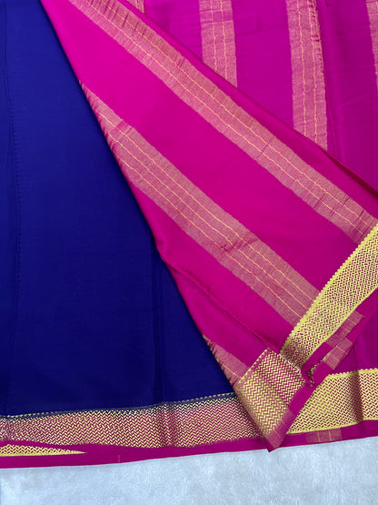 Pure Mysore silk-Heavy contrast border -1150202
