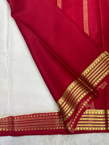 Pure Crepe Mysore silk saree - Rudraksha Border-1610102