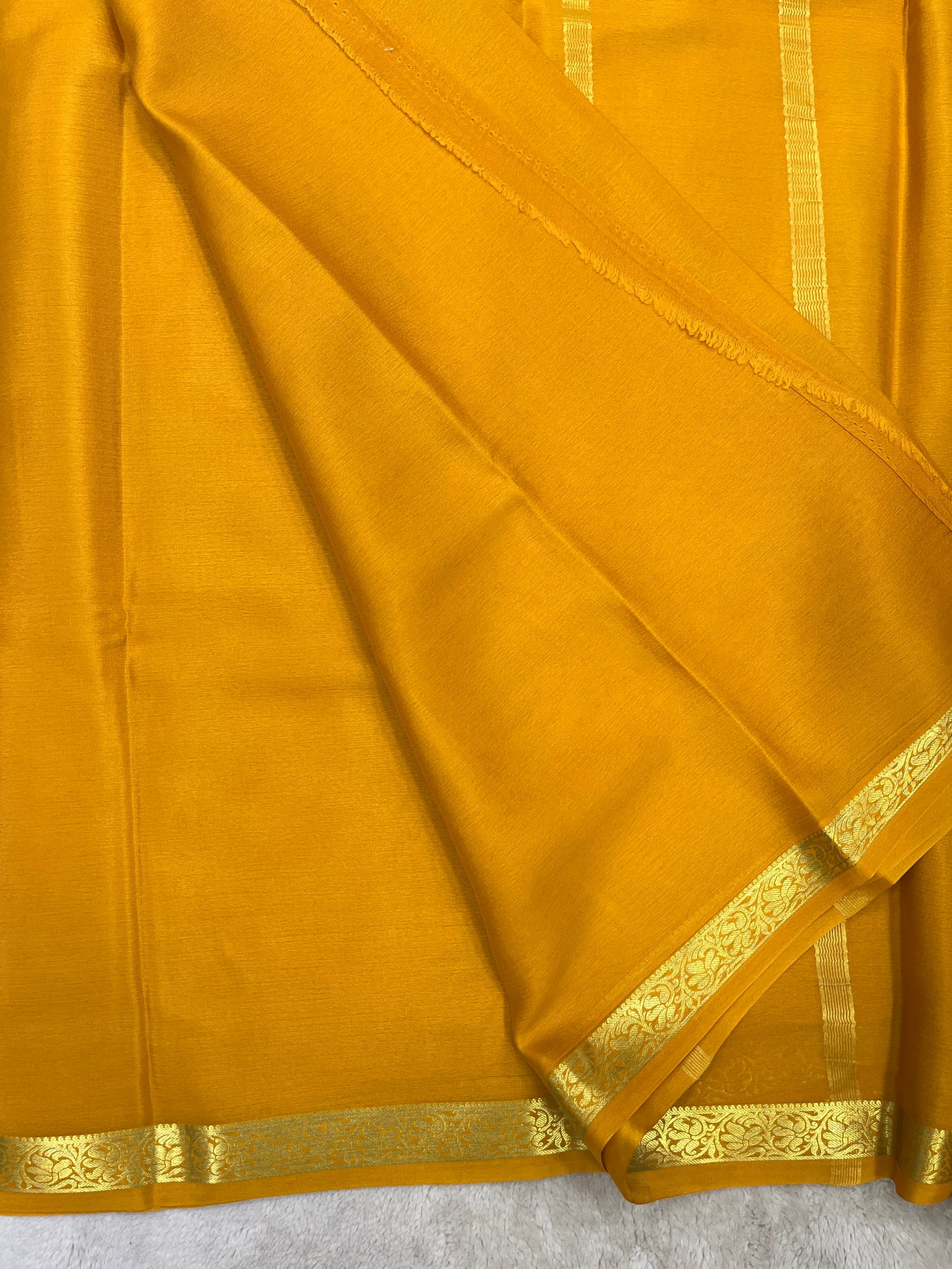 Pure Crepe Mysore silk saree -pipping Boder- 1610071