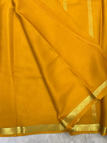 Pure Crepe Mysore silk saree -pipping Boder- 1610071
