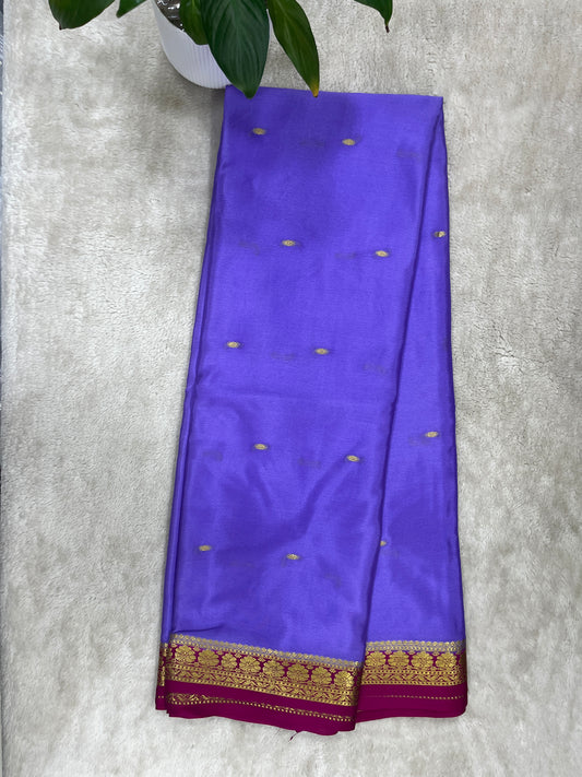 Pure Crepe Mysore silk saree-Butta-1310372