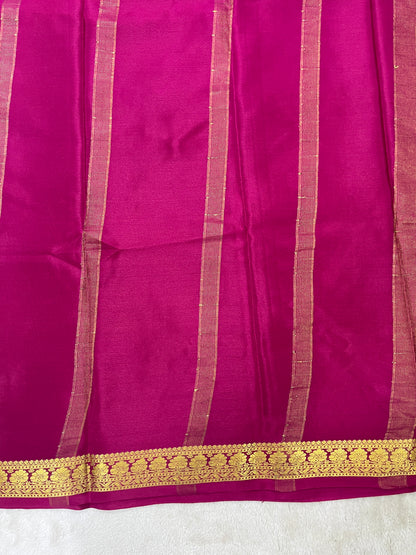 Pure Crepe Mysore silk saree-Butta-1310372