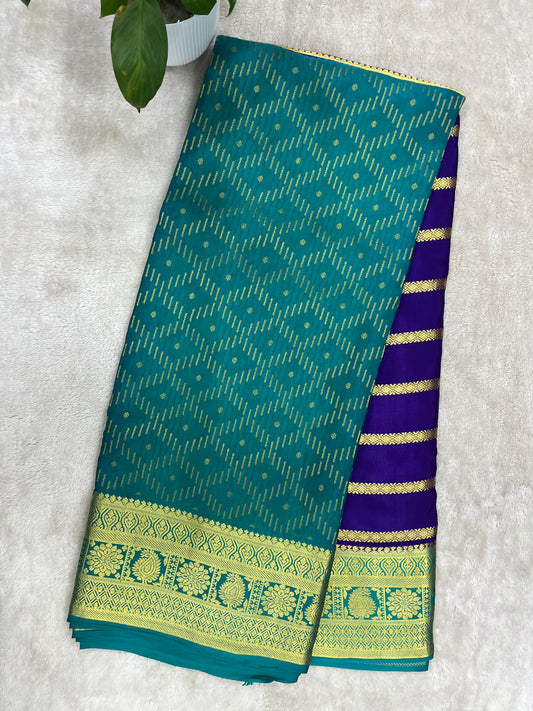 Pure Crepe Mysore Silk Saree in 2D - 1150062