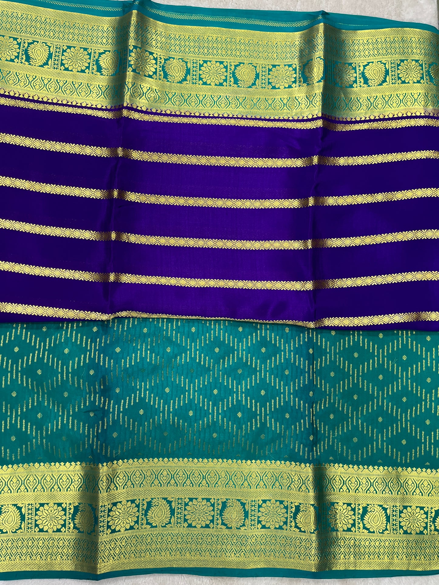 Pure Crepe Mysore Silk Saree in 2D - 1150062