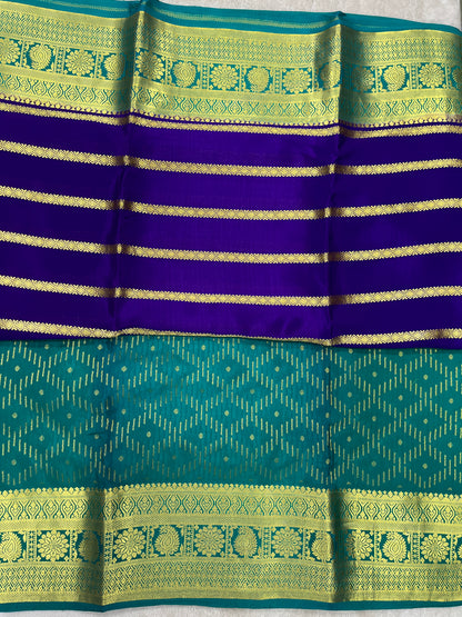 Pure Crepe Mysore Silk Saree in 2D - 1150062