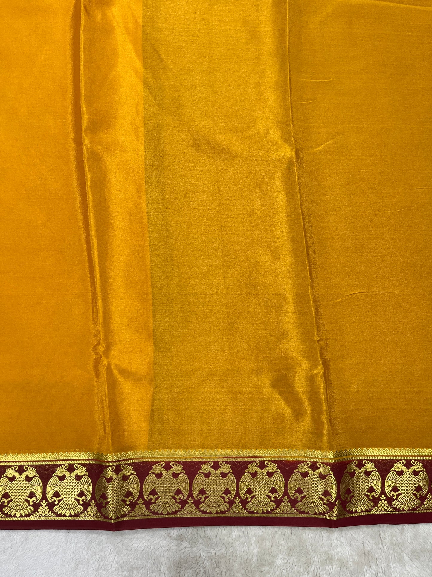 pure crepe mysore silk - gandaberunda- 1146004