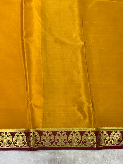 pure crepe mysore silk - gandaberunda- 1146004
