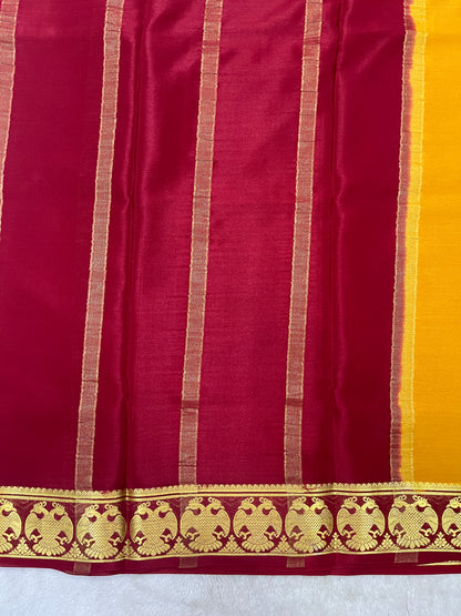 pure crepe mysore silk - gandaberunda- 1146004