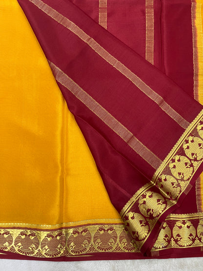 pure crepe mysore silk - gandaberunda- 1146004