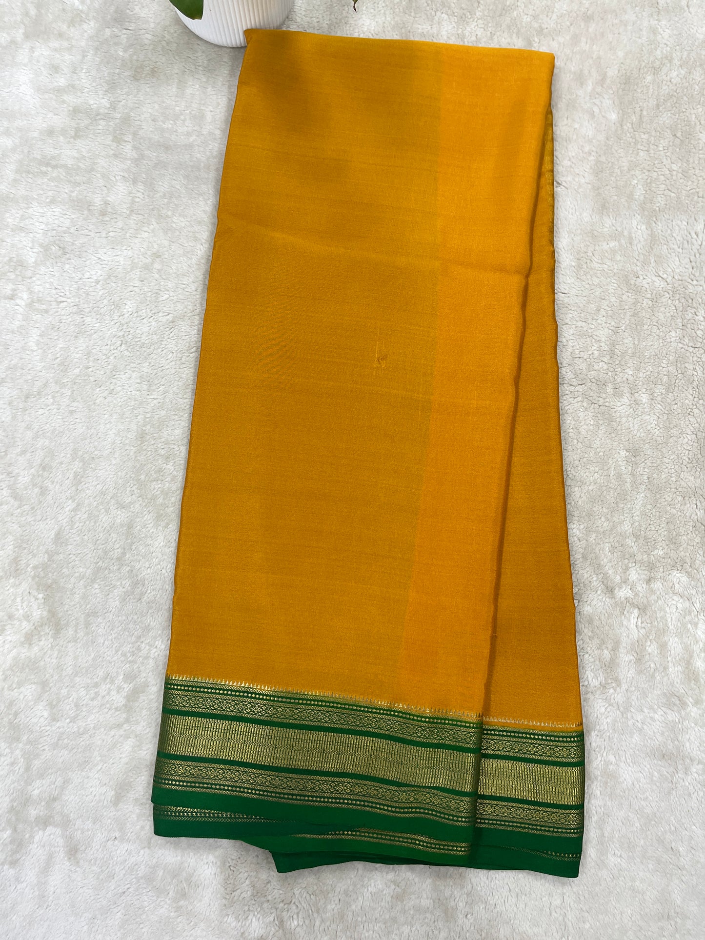 Pure Crepe Mysore Silk patti border 1146001