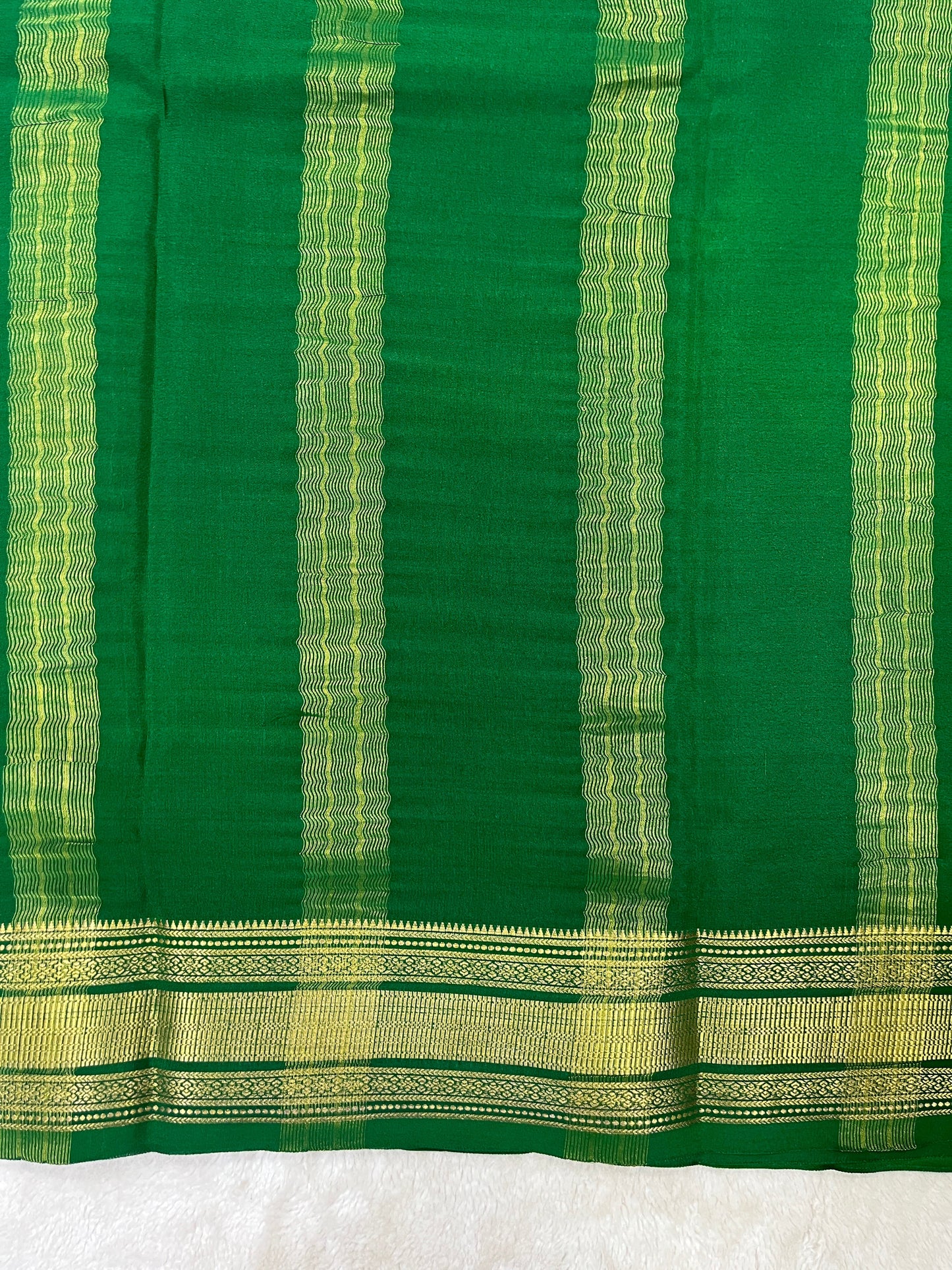 Pure Crepe Mysore Silk patti border 1146001