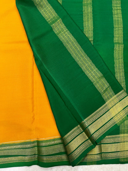 Pure Crepe Mysore Silk patti border 1146001