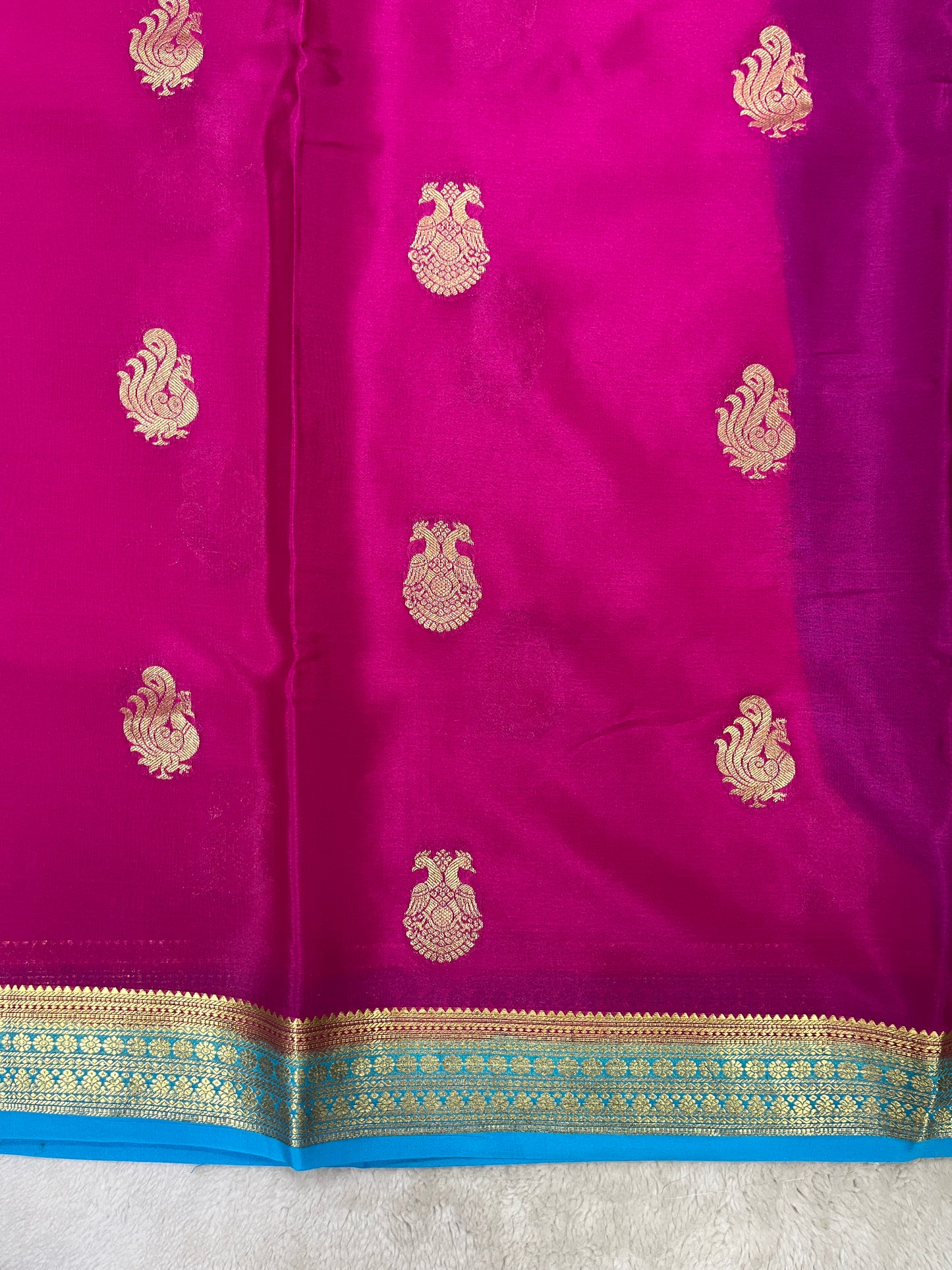 Gatti border butta & Brocade blouse 1145312