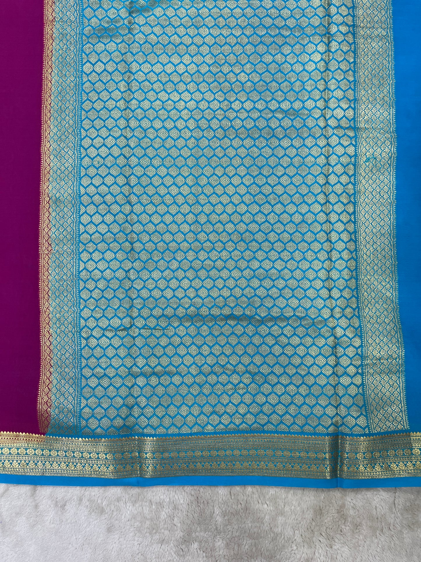 Gatti border butta & Brocade blouse 1145312
