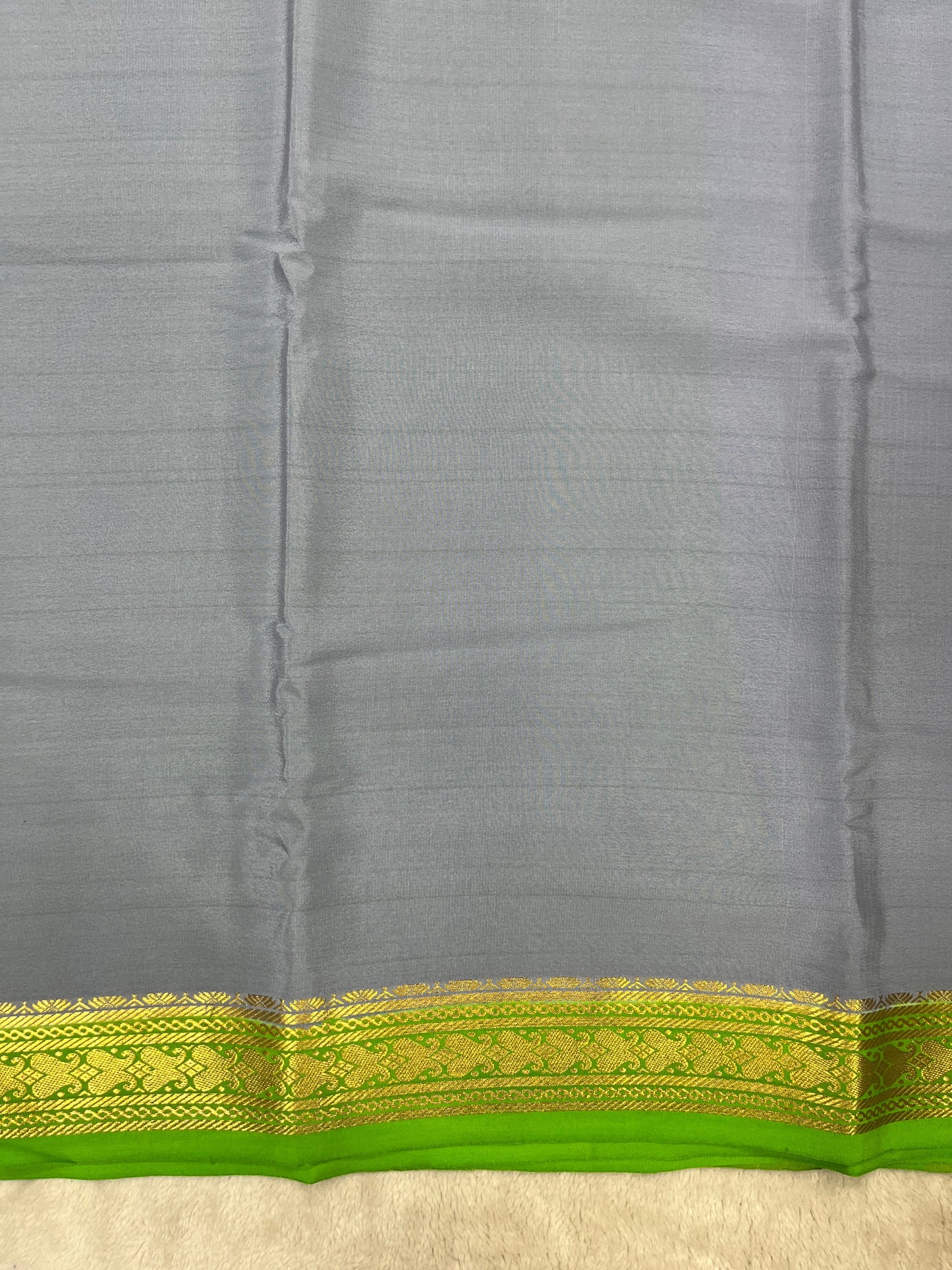 Pure Crepe Mysore Silk patti border 1146001