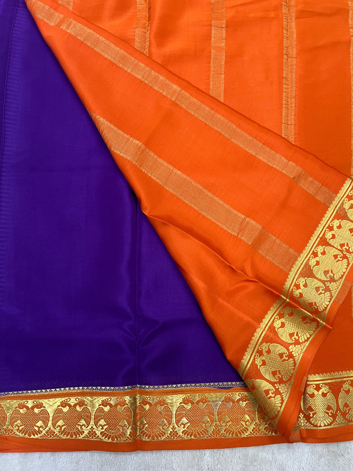 pure crepe mysore silk - gandaberunda - 1146004