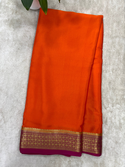 pure crepe mysore silk - Rudrakash - 1146004