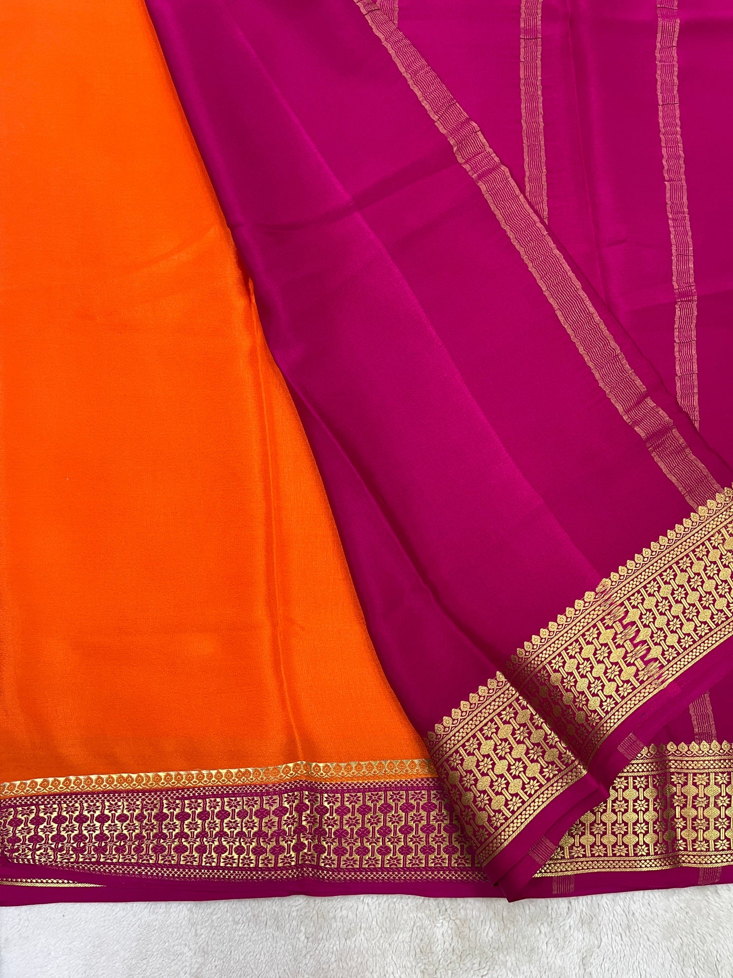 pure crepe mysore silk - Rudrakash - 1146004
