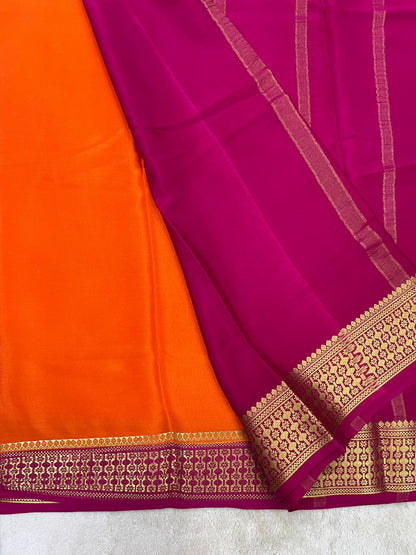 pure crepe mysore silk - Rudrakash - 1146004
