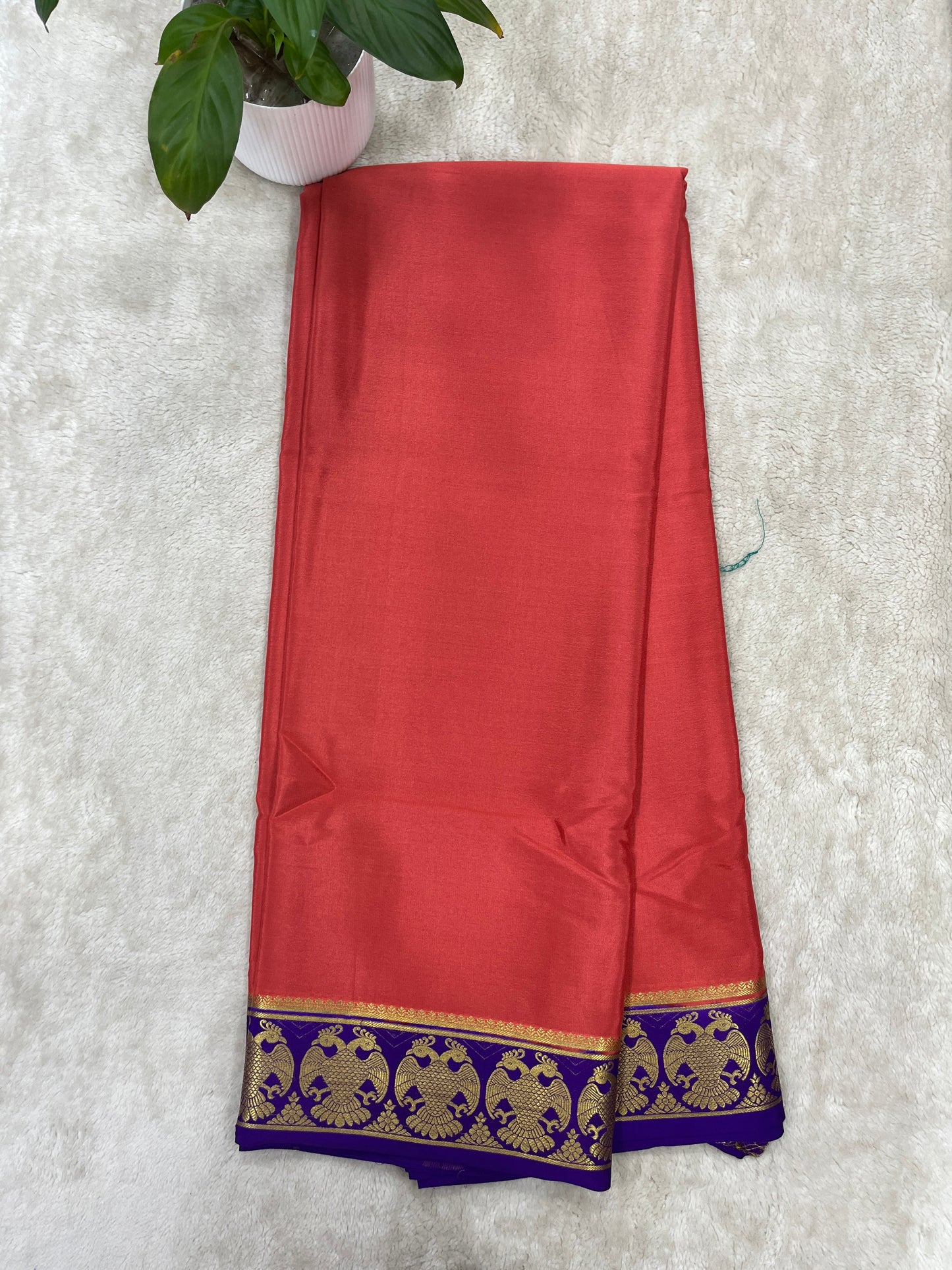 Pure Crepe Mysore Silk Gandaberunda 1146004