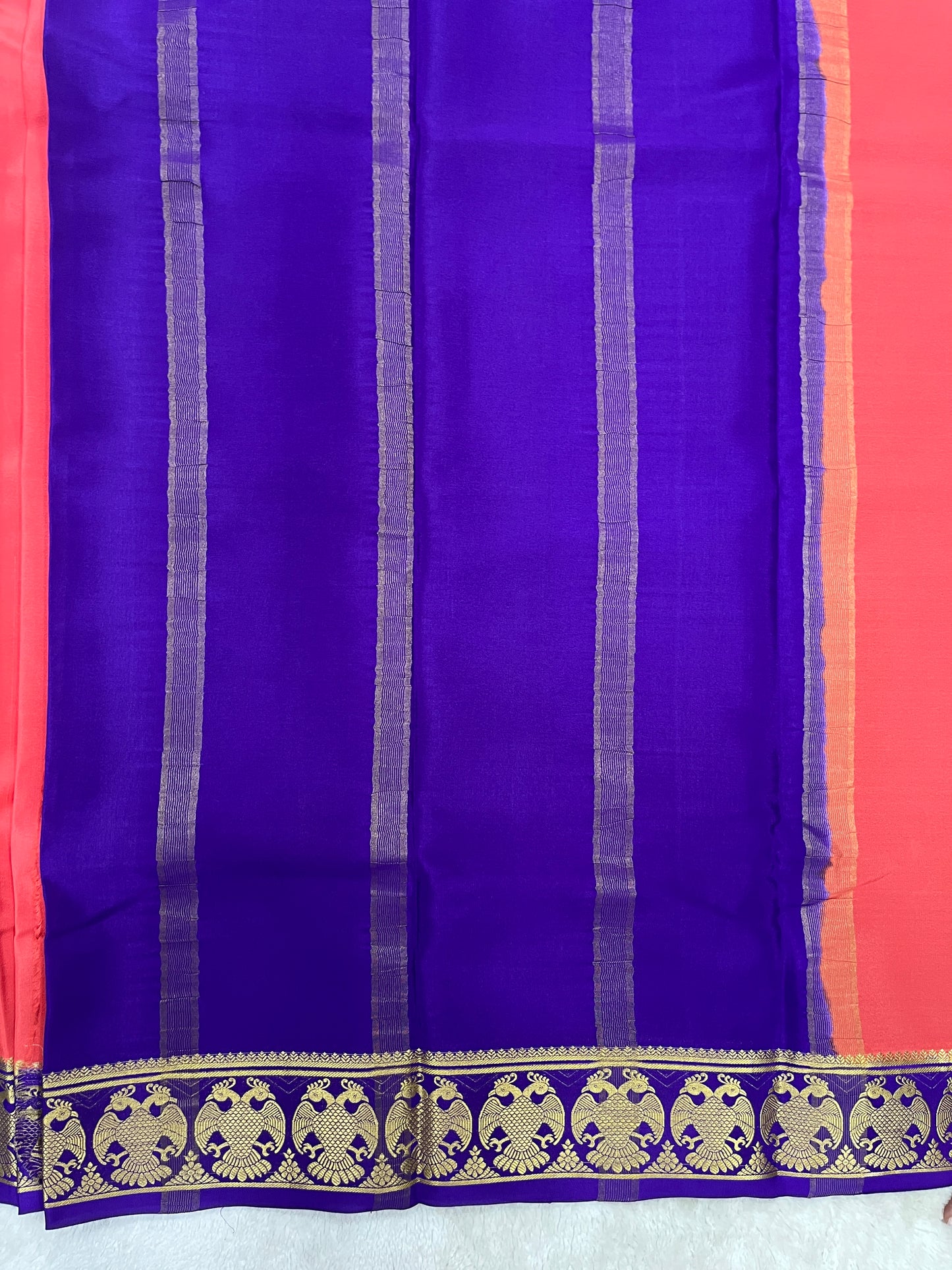 Pure Crepe Mysore Silk Gandaberunda 1146004