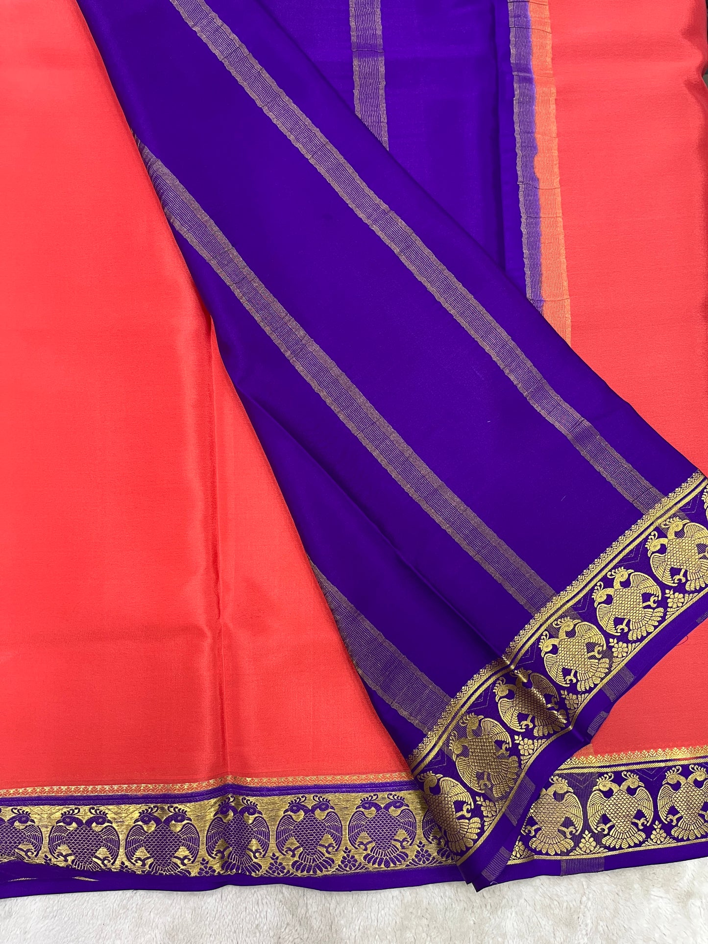 Pure Crepe Mysore Silk Gandaberunda 1146004