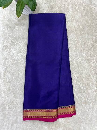 pure crepe mysore silk saree- piping - 1146006