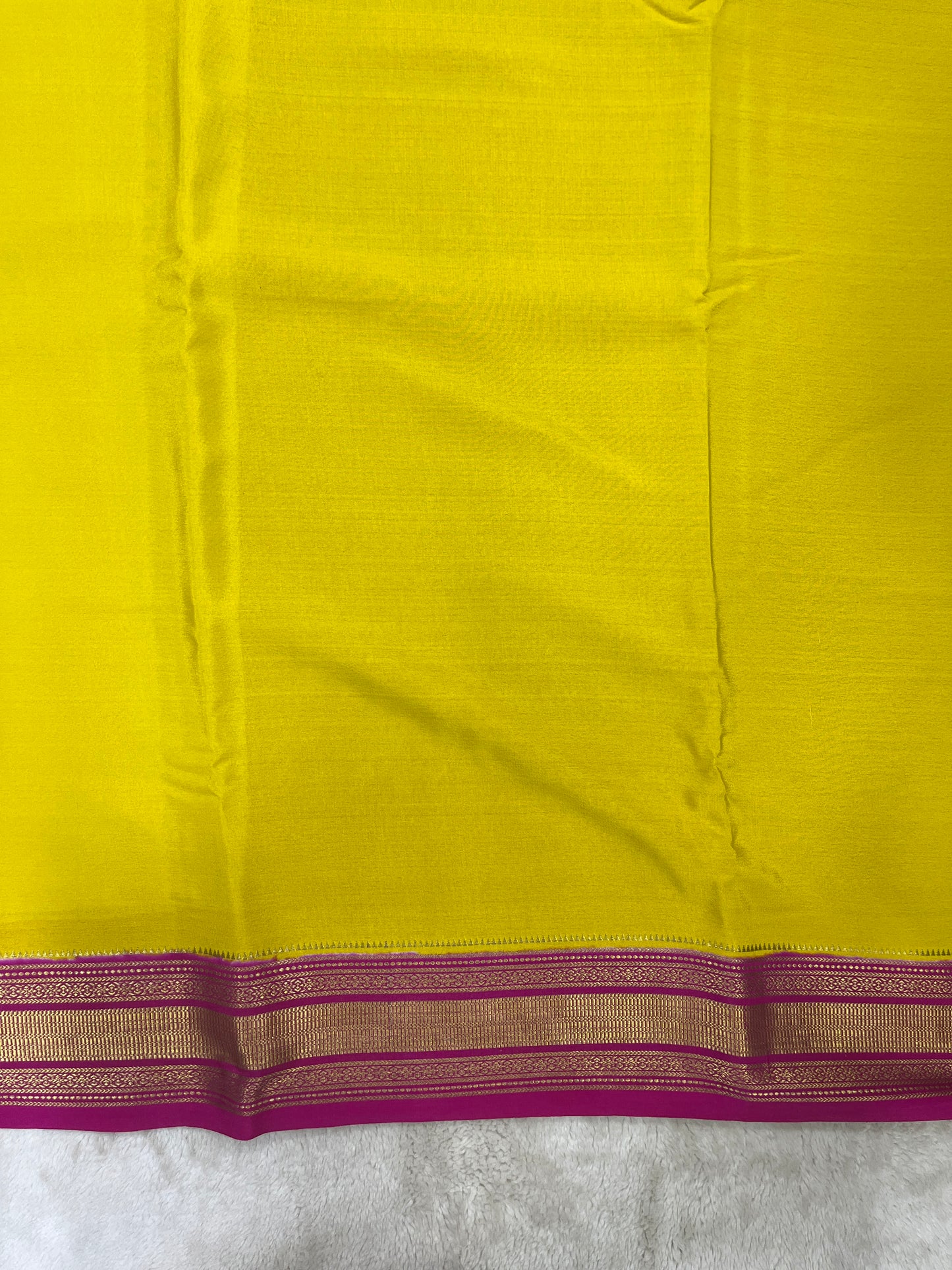 pure crepe mysore silk - patti border - 1146001
