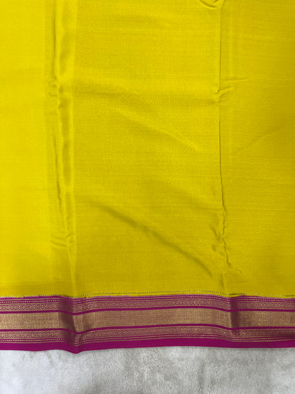 pure crepe mysore silk - patti border - 1146001