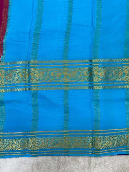 Pure Crepe Mysore Silk Saree in 3D pattern - 1146002