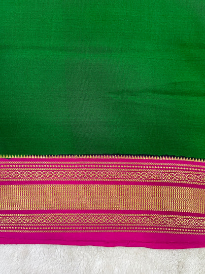 pure crepe mysore silk patti border - 1146001