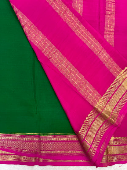 pure crepe mysore silk patti border - 1146001