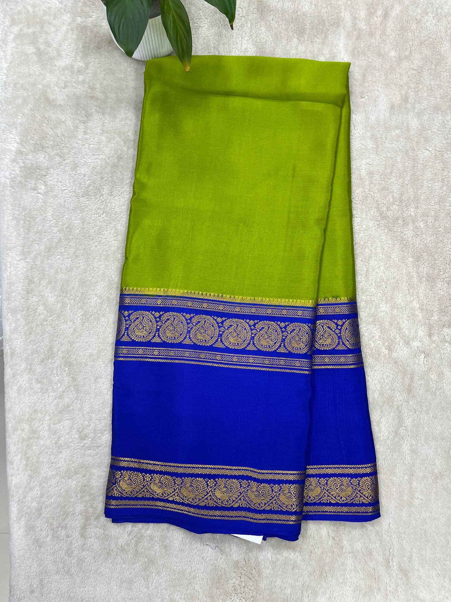 Pure Crepe Mysore Silk Saree in 2D pattern - 1146002