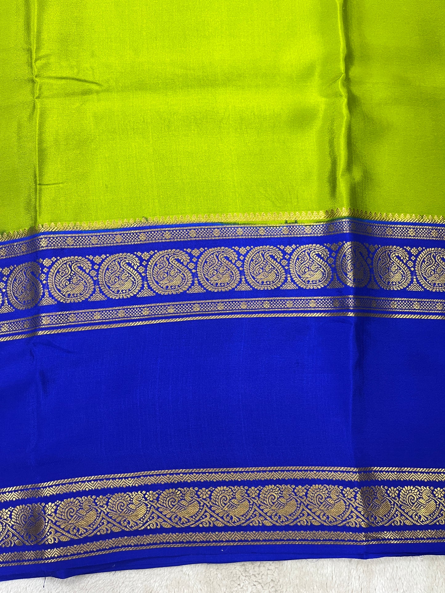 Pure Crepe Mysore Silk Saree in 2D pattern - 1146002