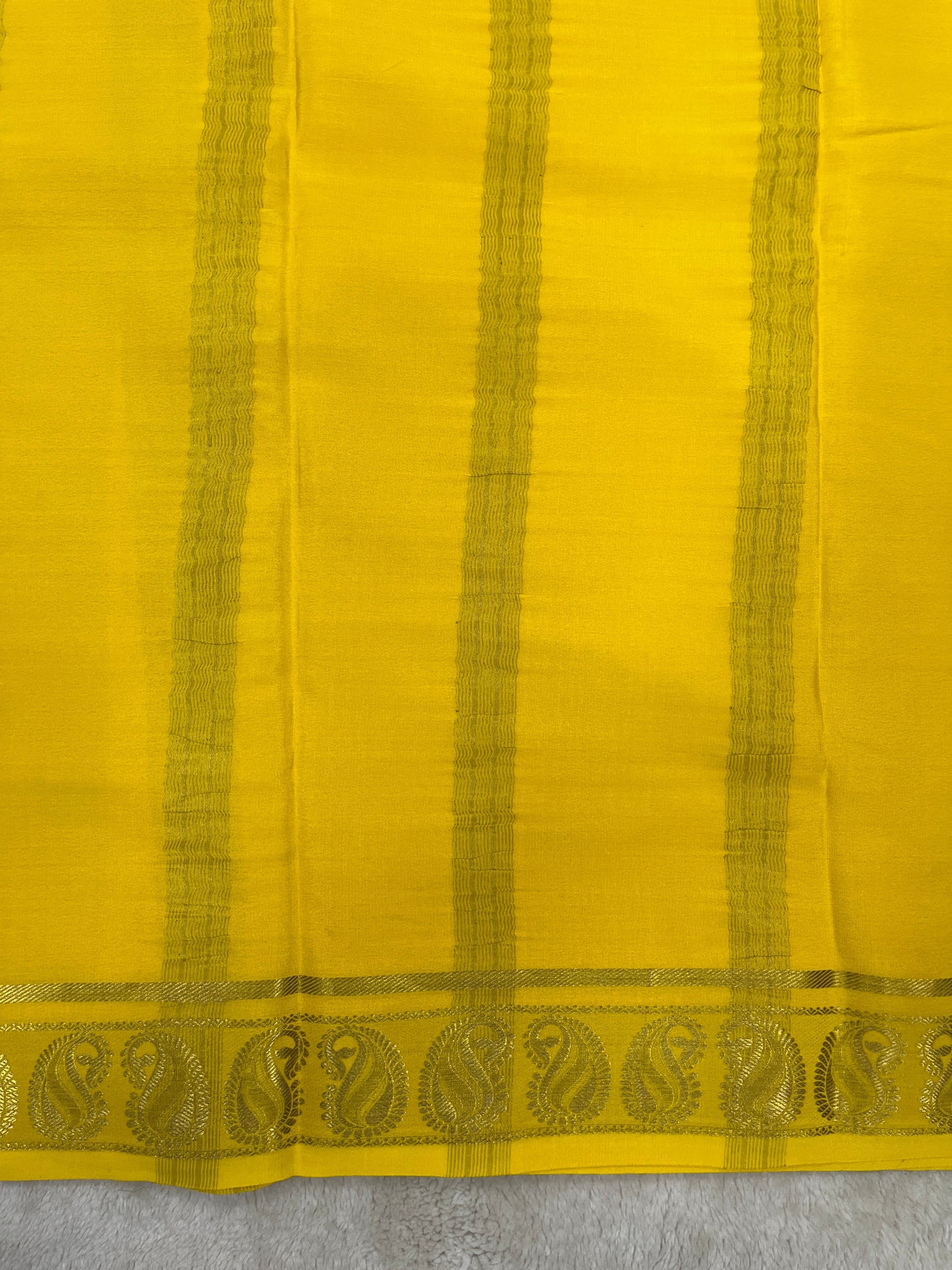 pure crepe mysore silk- patti border - 1146001