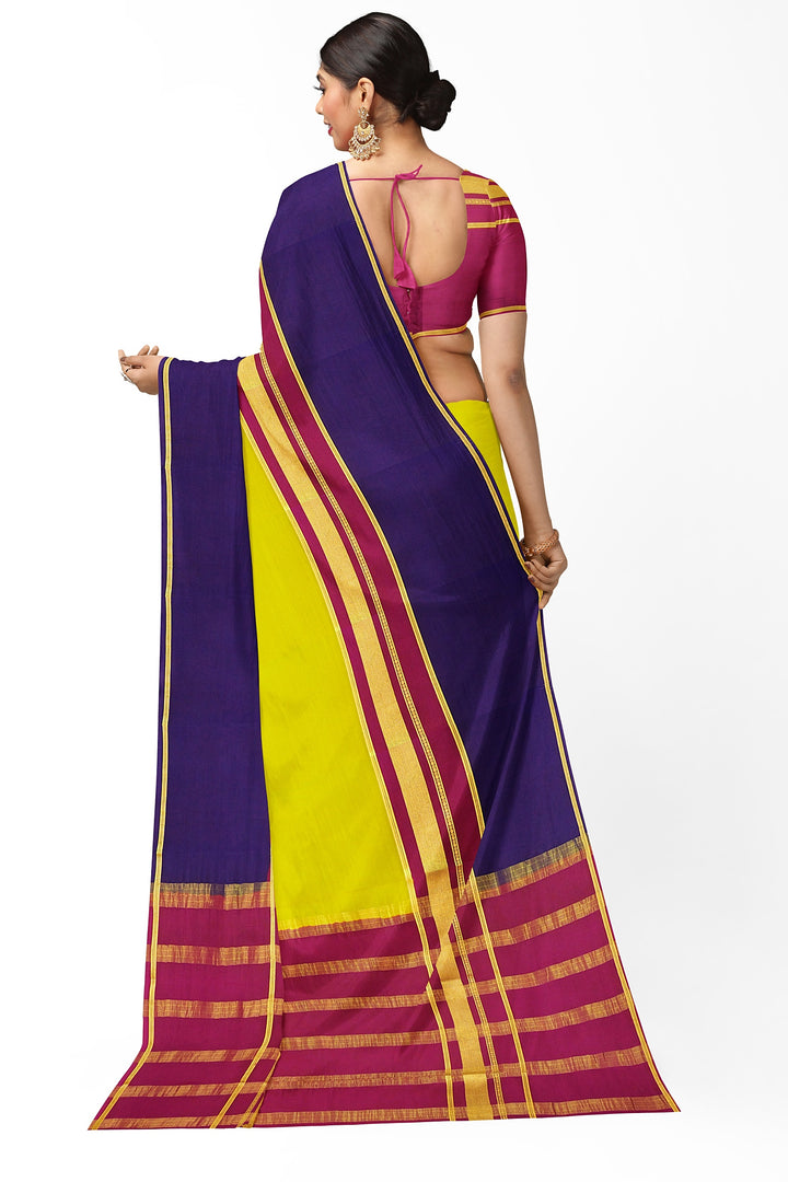 Pear Colour Pure Mysore Crepe Silk 3D Saree | SILK MARK CERTIFIED