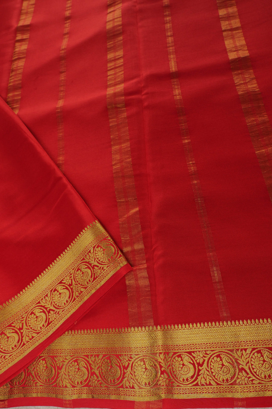  MYSORE CREPE SILK SAREES IN RED PALLU