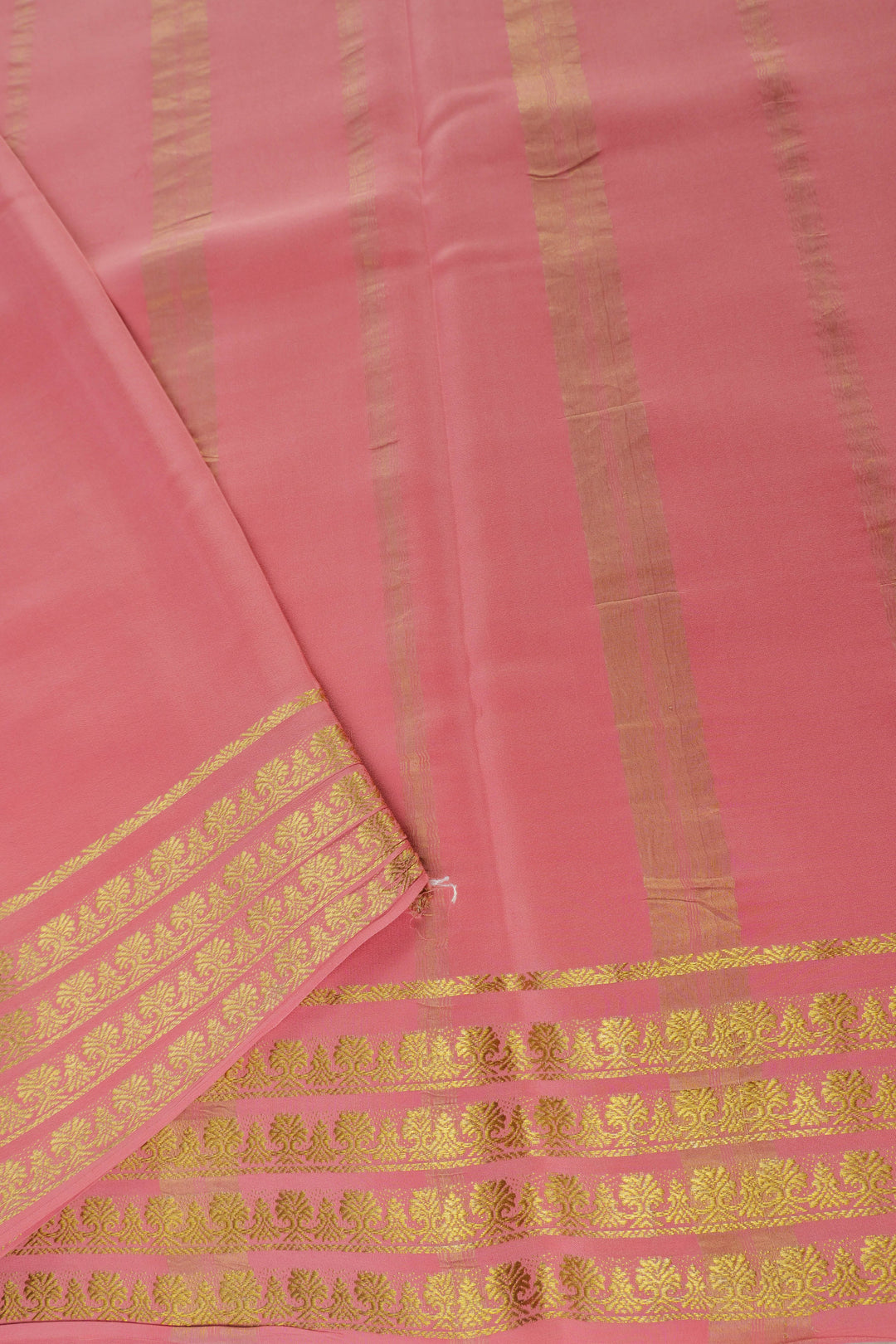  MYSORE SILK SAREES IN PINK PALLU WITH GOLD PATTERNS