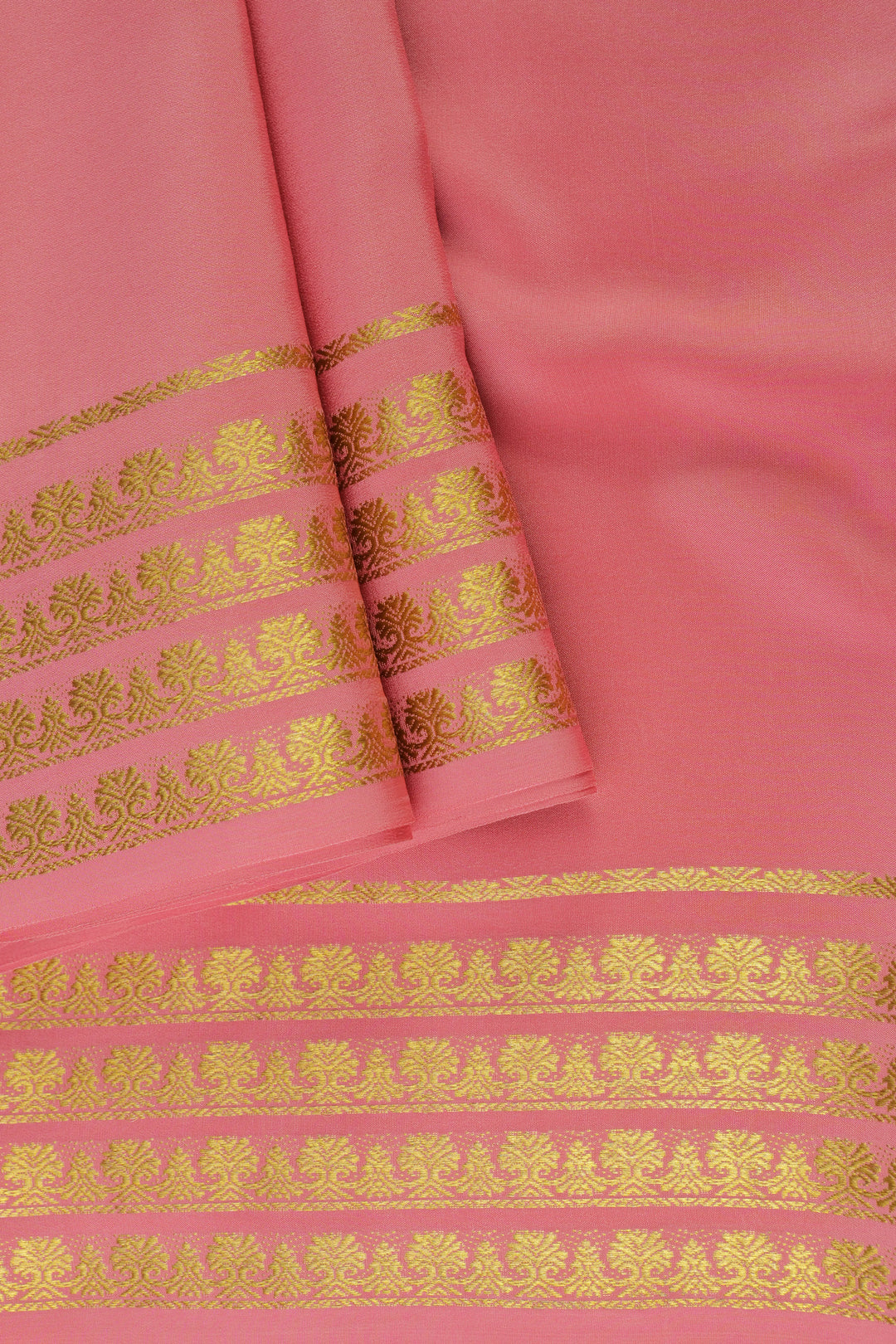  MYSORE SILK SAREES IN PINK WITH GOLD LACE