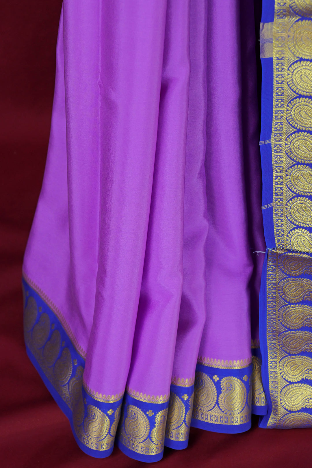 MYSORE SILK SAREE LAVENDER BLUE