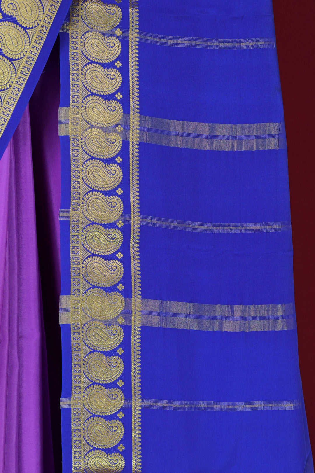 MYSORE SILK SAREE LAVENDER BLUE