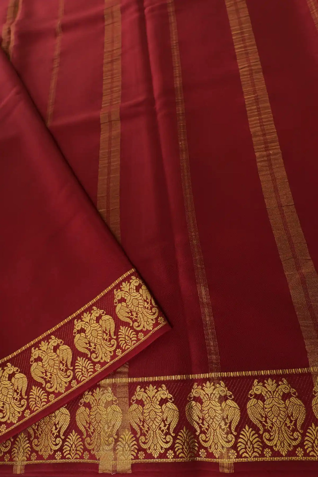 Maroon Color Blouse mysore silk sarees in bangalore