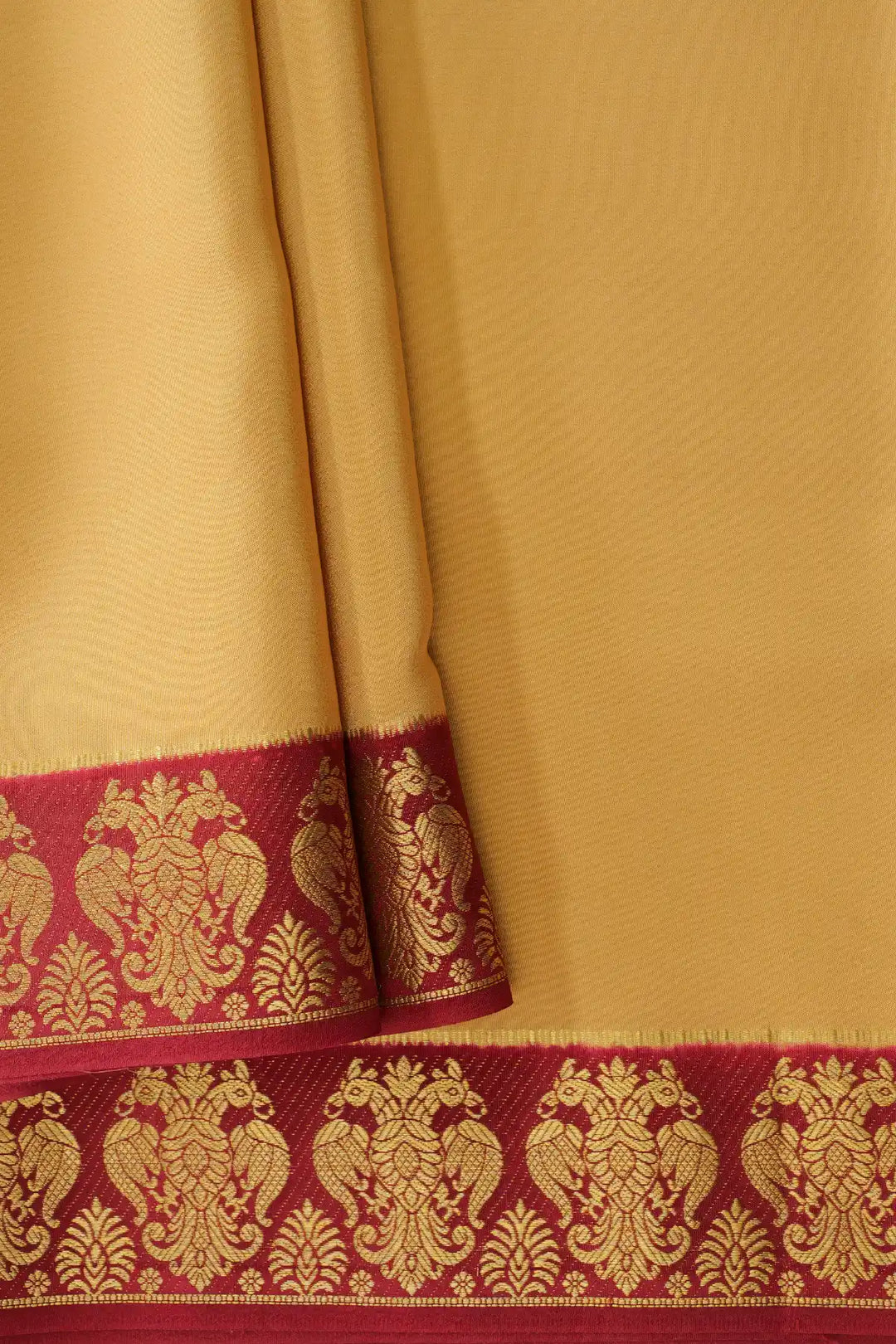 Maroon Color Border mysore silk sarees in bangalore