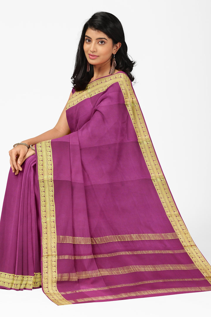 Maroon Mysoresilk