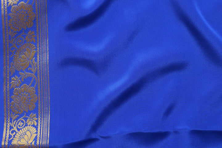 Mysore Silk Saree in Green and Blue Boluse 