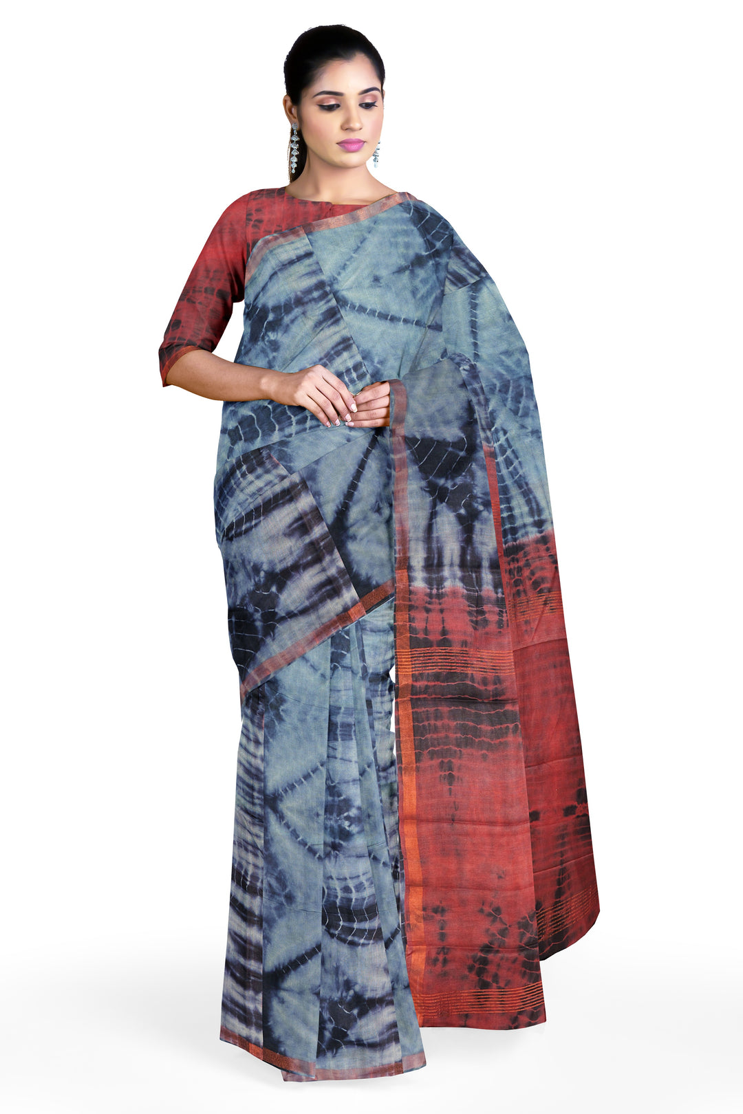 MULTI COLOUR TUSSAR DIGITAL PRINT BANARASI HANDLOOM SAREE