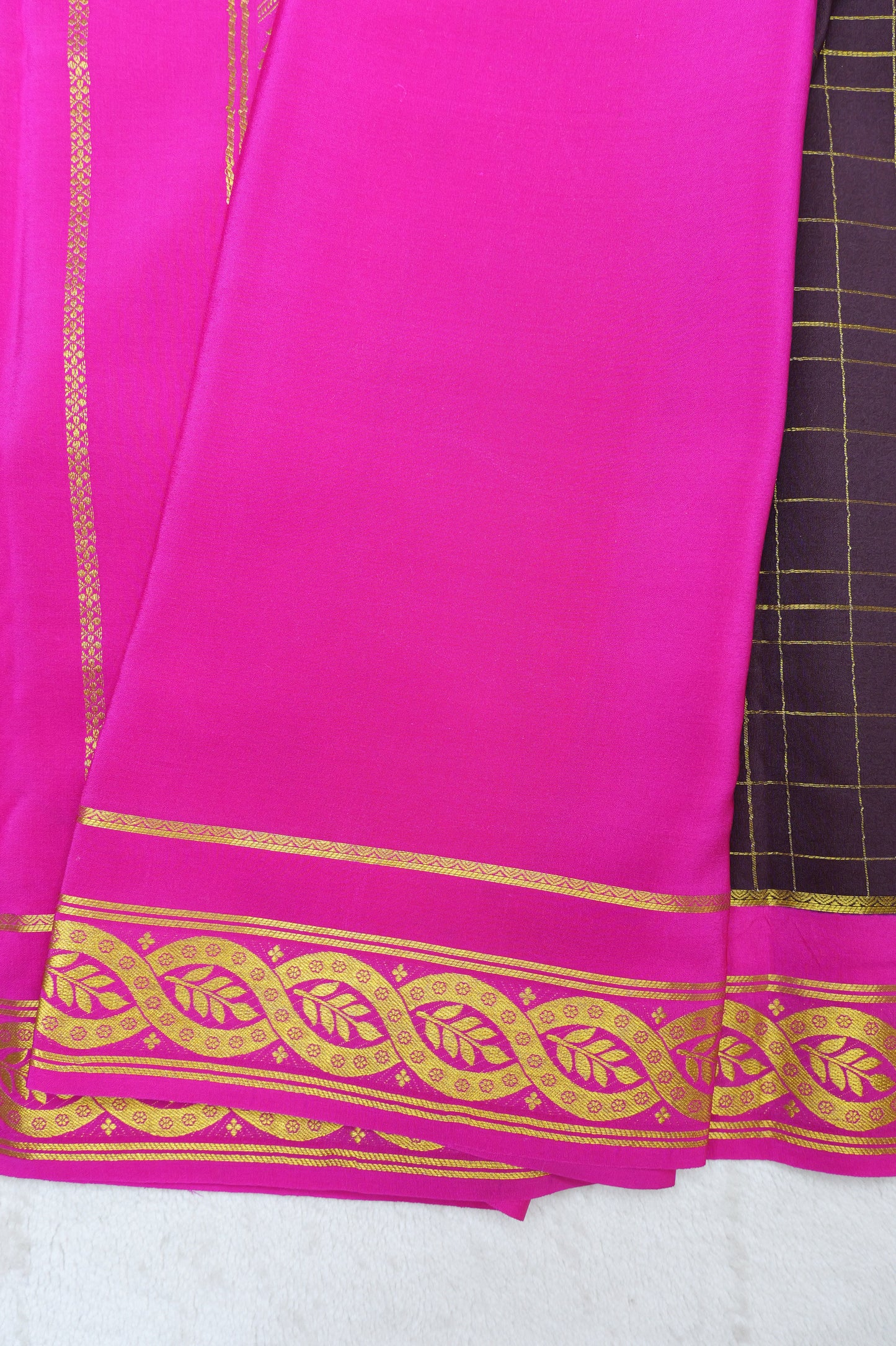 pure mysore silk saree- KSIC Checks(1453885)