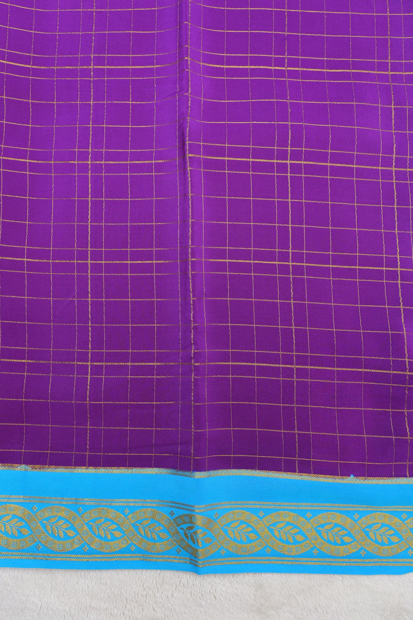 pure mysore silk sarees- KSIC Checks(1453885)