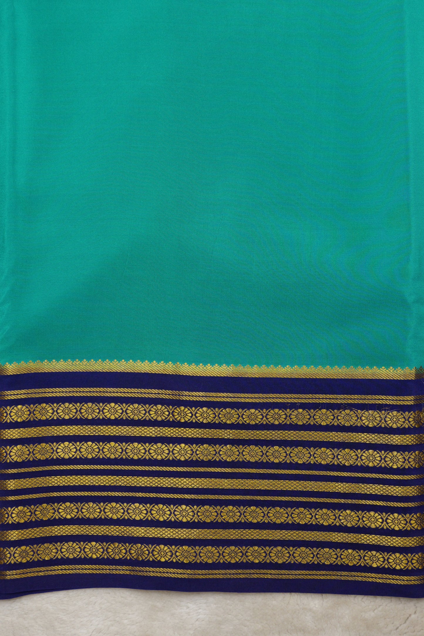 Pure mysore silk sarees Rudraksh Big Border(1436885)
